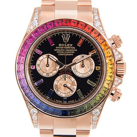 rainbow rolex cosmograph daytona|rolex 116595 rainbow price.